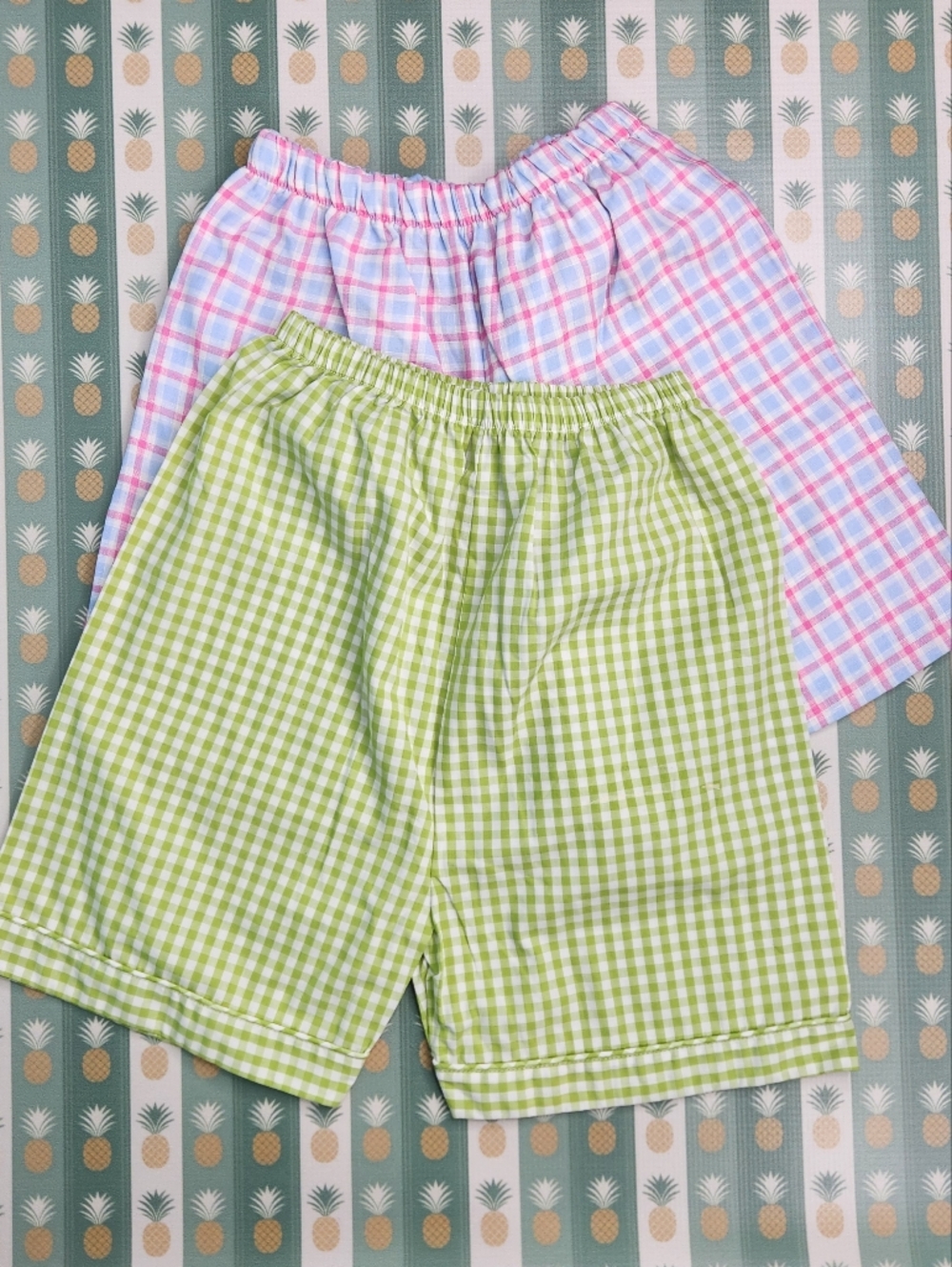 Red Beans Plaid Shorts Bundle
